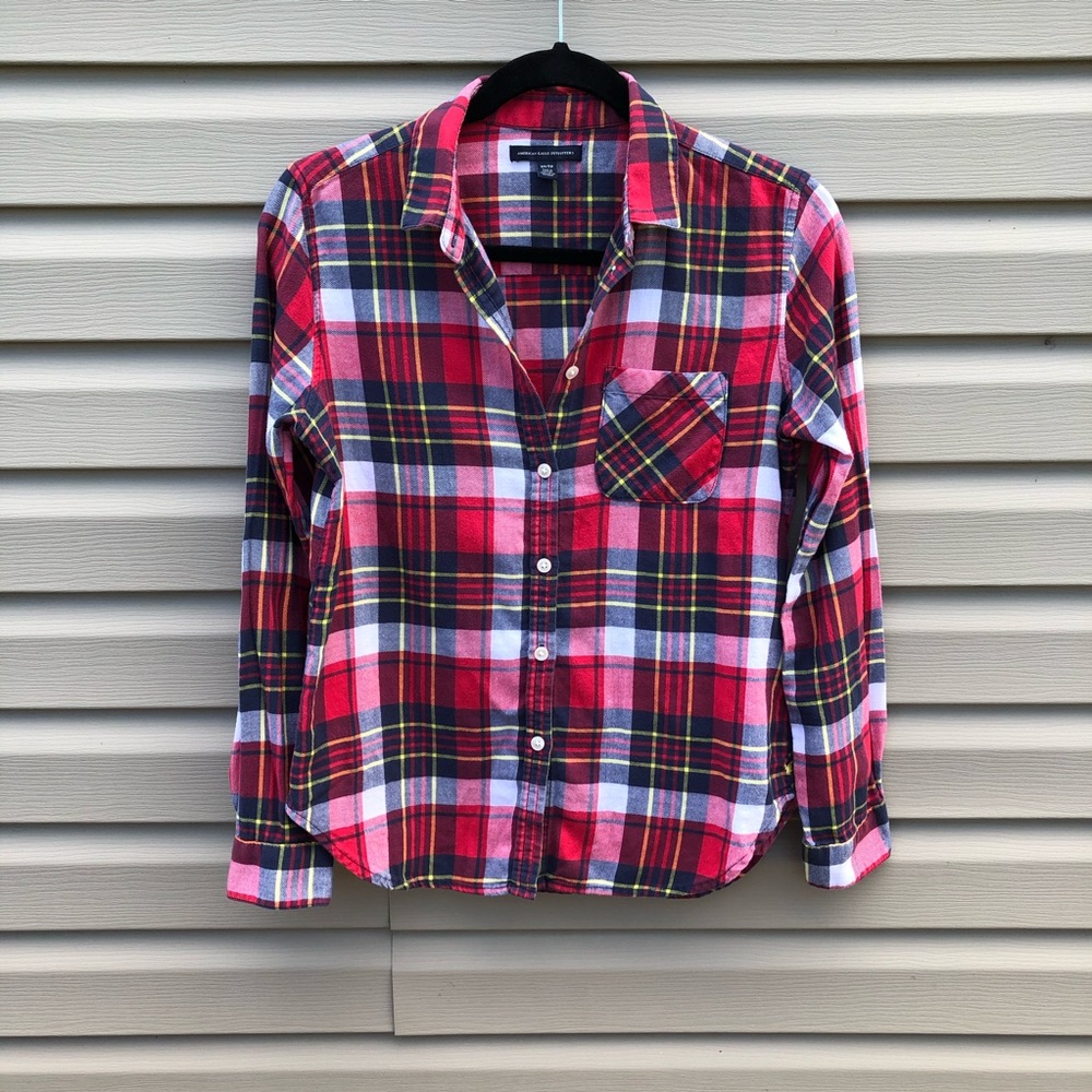 AEO | long sleeve button down flannel